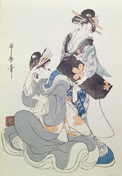 Two Female Figures by Kitagawa Utamaro